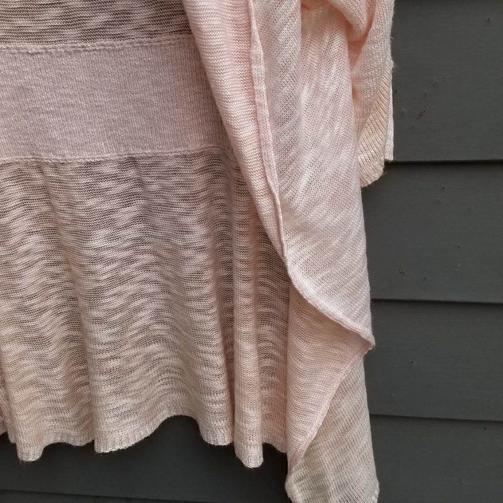 Ana Lightweight Light Pink Open Front Cardigan size Large - Picture 5 of 12